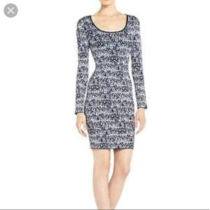 BCBG Sheena Carbon Combo Bandage Dress XS